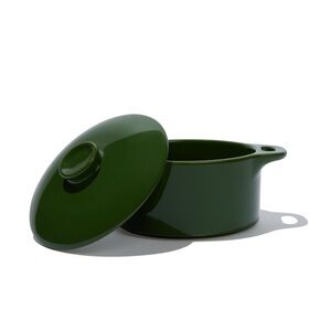 Brocc‎ Your Body Mini Round Ceramic Cocotte Dish with Lid Green